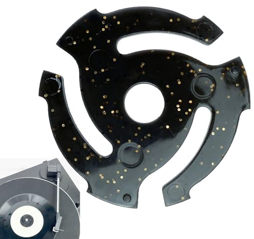 Adaptateur Central de Disque Vinyle, Insert 45 TR/Min pour Tourne-Disque, Ajustement Lisse et adapté aux débutants, Design Portable, idéal pour Les Amateurs de Musique DJ, Facile à insérer et à