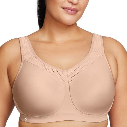 Glamorise Damen Wonderwire-Sport-BH Hohe Belastung, Haut,95G