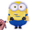 Minions - Bob der Minion - Puzzle in Form eines Minions 150 Stück
