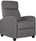 Yaheetech Recliner Armchair Adjustable Fabric Recliner Chair Sofa for Living Room/Bedroom Gray