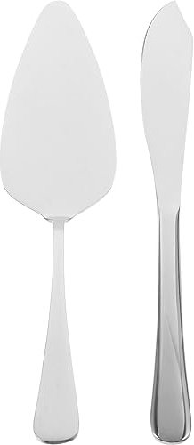 Kichvoe 1juego Servidor y Cortador De Pastel De Acero Inoxidable para Bodas Diseño Elegante y Mango para Celebraciones y Decoración De Tartas