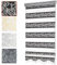Bailena® Doppelrollo Klemmfix ohne Bohren - 4in1 Duo Rollo mit Muster Schwarz Silber Glitzernd 50x200cm - Ranken & Blumen Motiv Doppelrollo mit Perlen - Gardinen Rollos für Fenster & Tür