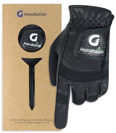 HANDLANDY HLDD Barn golfhandske, vänster hand ungdom golfhandske för junior småbarn, hållbar och andningsbar