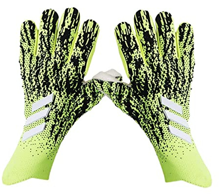 Sdaren Gants de Gardien But Football, Respirant et près du Corps sécurisés d'entraînement Football avec Une adhérence Forte Protection des Doigts épaissie, Taille 8-10, Vert, 8 mètres