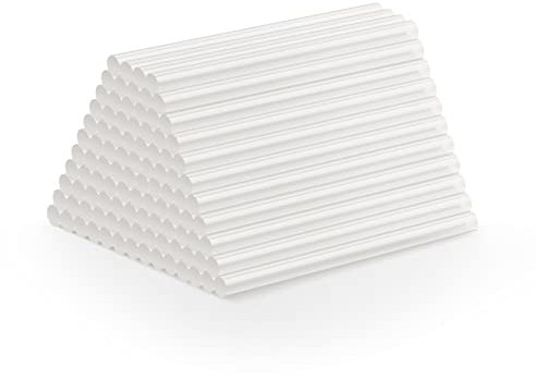 Tilswall Hot Glue Sticks 7 x 100mm Pack of 50, Ultra Clear Hot Melt Craft Glue for DIY, Glue Gun, Art, Crafts, Sealing, Woodworking, Plastics, Fabric, Ceramics