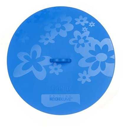 Kochblume Frisch Fixx 25cm | Universaler Frischhaltedeckel | Premium-Silikon & BPA frei| Hitzebeständig | Spülmaschinenfest | Ø 25cm | Farbe: blau