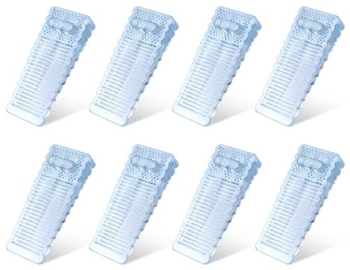 AiQInu 8 Pezzi Fermaporta in Gomma, Fermaporta da Pavimento, Fermaporte da Terra Trasparentee, Cuneo Fermaporta Finestra, Protezioni per Porta Interne e Finestre