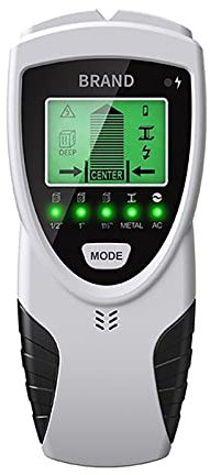 Detector de Pared,Escáner de pared 5 en 1 detector de escáner con pantalla LCD,Detector de Tubería Metálica,para Detectar Madera,Metal Y Cables En La Pared