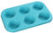 Acooruiteng 6 Cup Muffin Trays Carbon Steel Cupcake Tray Reusable Muffin Tin Non-Stick Muffin Tray Cupcake Tin Muffin Tins Baking Moulds Muffin Pan for Making Muffin and Cupcake Tart Bread Blue