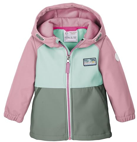 first instinct by killtec Bambini Giacca softshell/giacca da esterno con cappuccio FIOS 13 MNS SFTSHLL JCKT, hellpink, 110/116, 42895-000