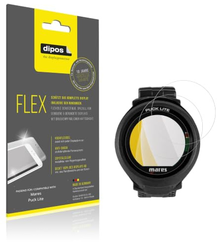 dipos FLEX 2x Film protection écran pour Mares Puck Lite