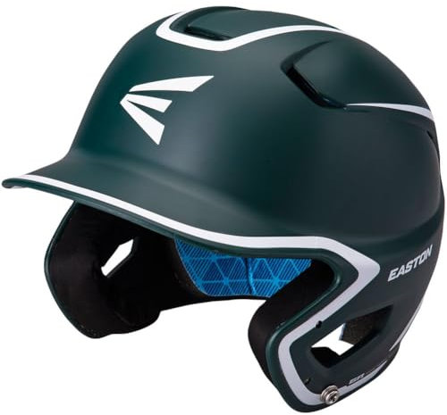 EASTON Z5 2.0 Batting Helmet | Baseball Softball | Junior | Matte Green / White | 2020 | Dual-Density Impact Absorption Foam | High Impact Resistant ABS Shell | Moisture Wicking BioDRI Liner