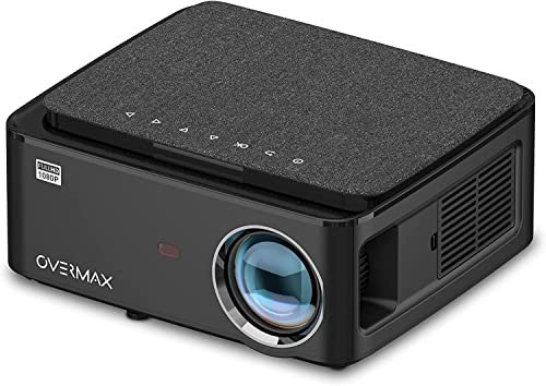Overmax Multipic 5.1 Home Cinema Projector - Full HD 1080p fino a 150'', 6000 Lumens, Dual Speaker, Android 9.0, Long-Life Smart LED, Screen Mirroring, Wi-Fi & BT, 2x HDMI, USB, Ceiling Mountable