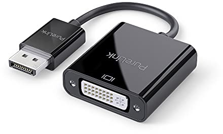 PureLink de DisplayPort a DVI Adaptador, resolución 1920x1200 WUXGA, Ancho de Banda de 4,95GB/s, Conectores chapados en Oro, 0,15m, Negro