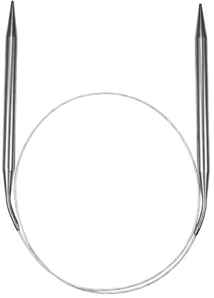 KINBOM 8mm Rundstricknadeln, Austauschbar Rundstricknadeln Edelstahl Strick- und Häkelzubehör für Webliebhaber (80cm)