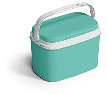 Kühlbox | Passive Kühlbox | Kühltaschen aus Kunststoff mit polystyrol thermische Isolierung (6 L, Türkis)