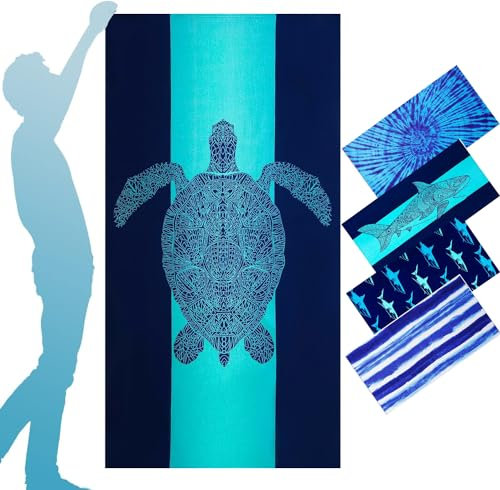 Eletiffi Strandtuch Badetuch Groß Strand Handtücher XXL Strandhandtuch Reisehandtuch Strandtücher Damen Beach Towel Hamamtuch Strandlaken Handtuch Pareo Tuch Zubehör Sauna Saunatücher Strandurlaub