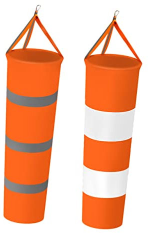 OFFSCH 6piezas Manga De Viento Fluorescente Para Exteriores De Decorativa y Resistente Desgarros Para Jardines y Parques