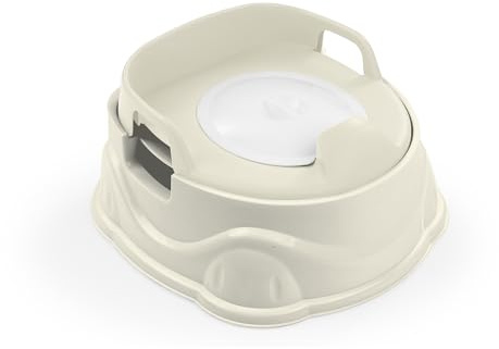 Dolu Nuve 3-in-1 Potty, Toilet Adapter, and Step Stool with Ergonomic Design and Provides Ongoing Support as Children Grow, for Toddlers, Beige