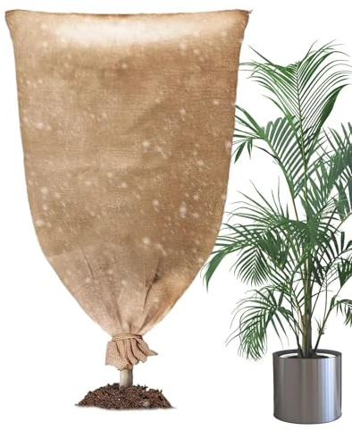 Sacos de yute para plantas, sacos de yute, protección contra heladas para verduras, árboles en caso de nieve y lluvia