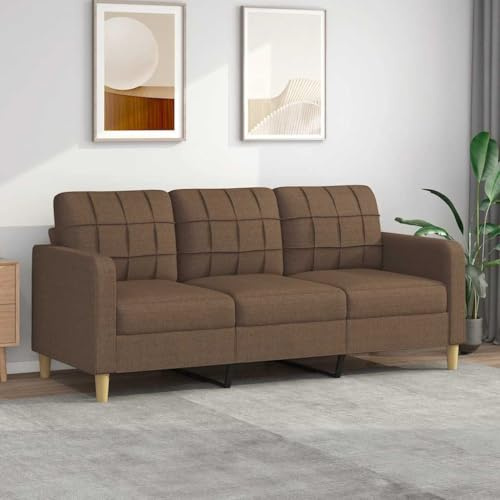 ACAGALA Divano a 3 posti, comodo divano a 3 posti, divano in tessuto, mini gambe in legno + telaio in metallo, moderno divano piccolo, per soggiorno, camera da letto, home cinema, camera degli ospiti