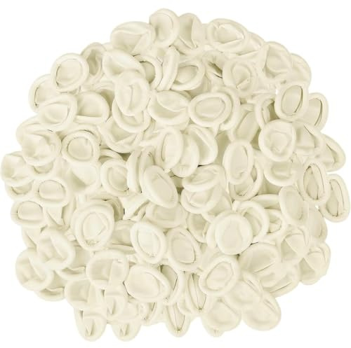 Fingerlinge Látex 200 Unidades Tamaño M Blanco Antiestático Protector de Dedos Impermeable para Artesanía Cocina DIY Reparación de Dedos Elástico Protección de Dedos Protege de la suciedad y la