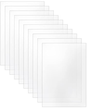 Signalétique.biz France Verre acrylique pour cadre PMMA transparente 1.5 mm 35 x 18 cm lot de 10