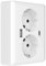 2USB easyCharge DUO USB AC Double Socket Outlet 18.0W/3.6A Glossy White (RAL9010)