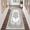 YANHONG Supersoft kurzflor Teppich 100 x 150 cm Polyester Waschbar und Dauerhaft, Flurteppich - Küchenläufer - Wohnzimmer mit rutschfestem Gelrücken für Esszimmer, Küche, läufer Flur, Weiß