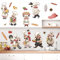 wondever Wandtattoo Küche Kochen Wandaufkleber Chefkoch Lebensmittel Wandsticker Wanddeko für Esszimmer Restaurant Küchenschrank
