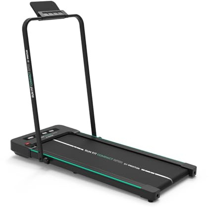 PRIXTON Cinta de Correr Run Fit RF110, Cinta de Andar Plegable, 6 Programas, Velocidad máxima 10 km/h, Ultraplegable, 2 Niveles Inclinación, Mando a Distancia, Velocidad, Distancia, Calorías y Tiempo