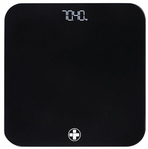 Reliance Medical Digital Body Weight Scale, Professional Weighing Scales with LED Display, Ultra Slim Design, Accurate Weight Management, Bathroom Scale, Size L 26cm x W 26cm x D 2.3cm, Pack of 1