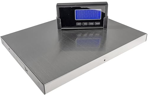 Balance numérique pour colis jusqu'à 100 kg, affichage, connexion radio sans fil, plateforme, balance à lettres avec grande plateforme, écran LCD externe éclairé 38x30cm