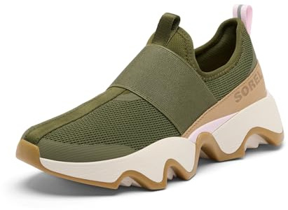 Sorel Kinetic Impact II Strap, Sneakers Invernali Donna, Utility Green, Pink Dawn, 39.5 EU