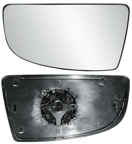 Espejo retrovisor izquierdo de repuesto para el lado del conductor, cristal pequeño inferior con placa trasera para Ford Transit V363 2014-2025