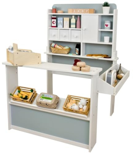Meppi Kaufladen Mint - Negozio commerciale in legno per bambini