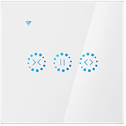 Viitech Interruttore per tapparelle elettrico WiFi Touch APP controllo vocale tramite Alexa Echo AC da 110 a 250 V per motore a persiana con limitazione meccanica