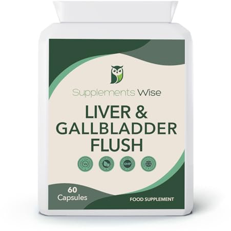 Liver and Gallbladder Flush - Liver Cleanse Detox and Repair Complex - Powerful Gallbladder Support Supplements - 12 Ingredient Detox Formula with Choline, Alpha Lipoic Acid and More - 60 Capsules
