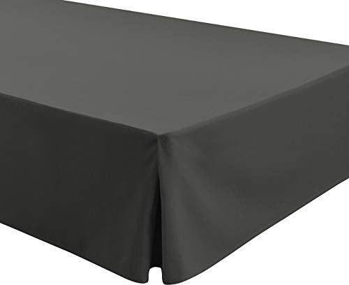 EasyCosy - Spannleintuch für Tiefe Matratzen (32 cm) ATENEA, mit Volant-Rüschen Bettvolants - Bett 105cm - Farbe Grau (105x190/200cm)