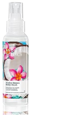 Avon Senses Body Mist 100ml (Aloha Monoi Coconut & Tiare Flower), 100 ml (Pack of 1)