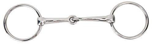 Cyrank Trense Mit Losem Ring, Pferdetrense, Allzweck-O-Ring-Trensengebiss aus Edelstahl Zum Kauen von Pferden, Kupferdraht-Ringtrense, Mundgebiss Für Pferde