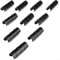 Clip per pellicola per serra, 20 morsetti per telaio e tubo, kit di morsetti per serra (nero, 19 mm)
