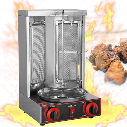 Hemlagad kycklingshawarmamaskin Bänkskiva Grill Kebab Vertikal Rotisserie Turkisk kyckling Doner Kebab Broiler,Electric