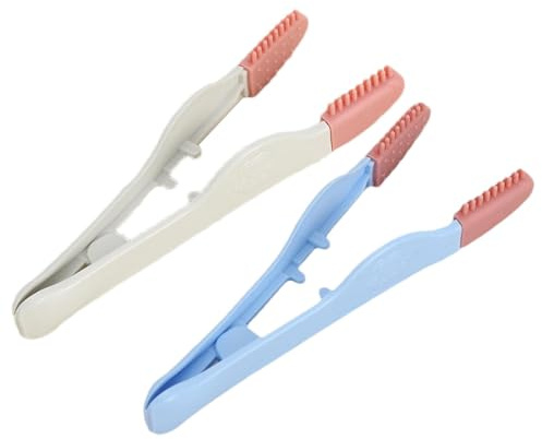 Duroecsain Détachant pour larmes de chien, peigne pour taches de larmes de chien, Brosse de nettoyage des yeux de chien, 2 pièces, peigne pour les yeux de chien, Brosse de nettoyage ergonomique pour