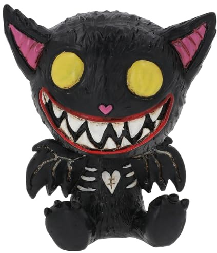 Shudehill Giftware Gus Fink Boogily Head Bobble Buddy - Devil Doo, Boris the Bat, Stitch the Bear, Hypnocat bobble heads resin (Boris the Bat)