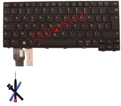 Table-King Clavier de Rechange rétroéclairé pour Lenovo Thinkpad T14 Gen3 Gen4/P14S Gen3 Gen4/L14 Gen3 Gen4 (French)