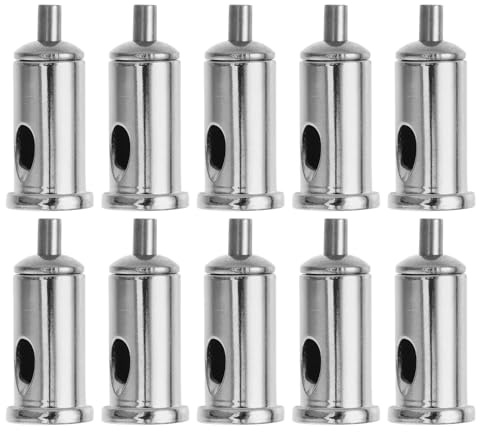 Veemoon Abrazaderas para Cable de Acero Inoxidables, Clip Tensor de Cable Metálico, Fijación Segura para Cuerda, 10 Unidades Cromadas, Accesorios para Suspensión de Luminarias y Vallas