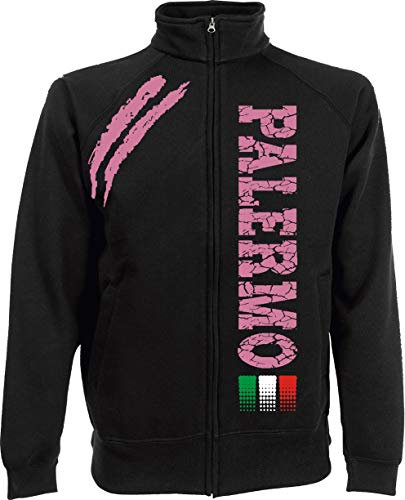 Generico Jacke Palermo Tifosi Ultras Fußball Sport Von s XXL und 4 Farben verfügbar - Noir, M