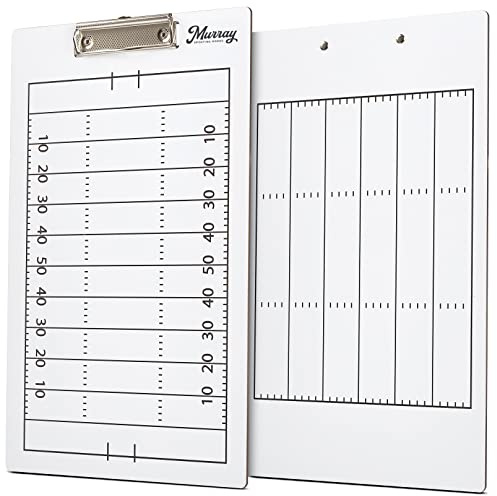 Murray Sporting Goods Coaches whiteboard | dubbelsidig whiteboard (amerikansk fotboll)