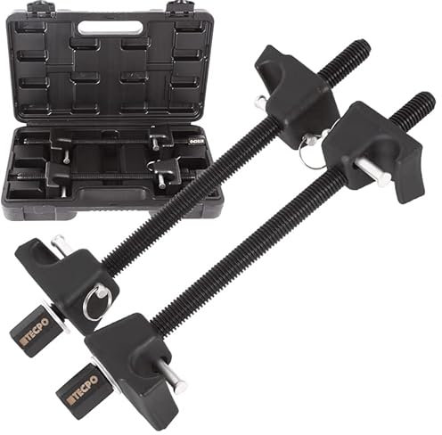 TECPO 300135 Federspanner Satz Universal Tuning Federbein Spannen Tieferlegung Set für Vorderachse und Hinterachse